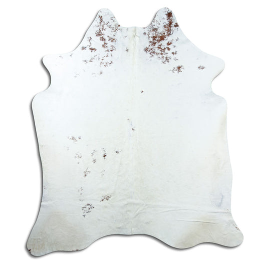 Brown & White Cowhide Rug XXL