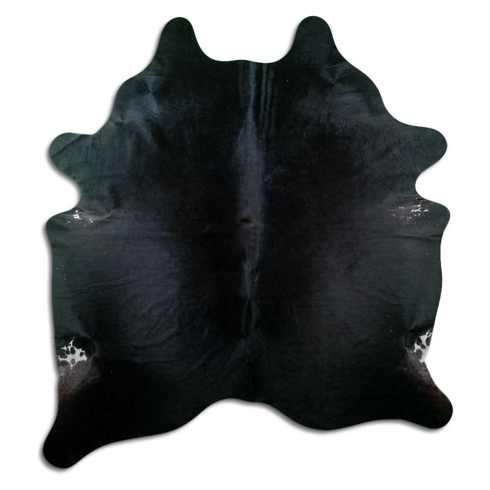 Black Cowhide Rug XXL