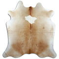 Brown & White Cowhide Rug L