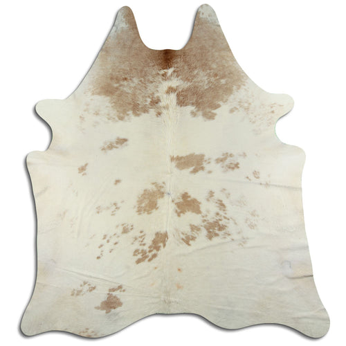 Brown & White Cowhide Rug XXL