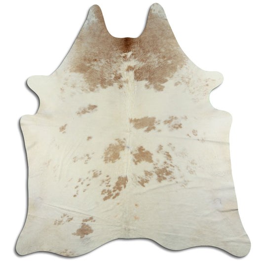 Brown & White Cowhide Rug XXL