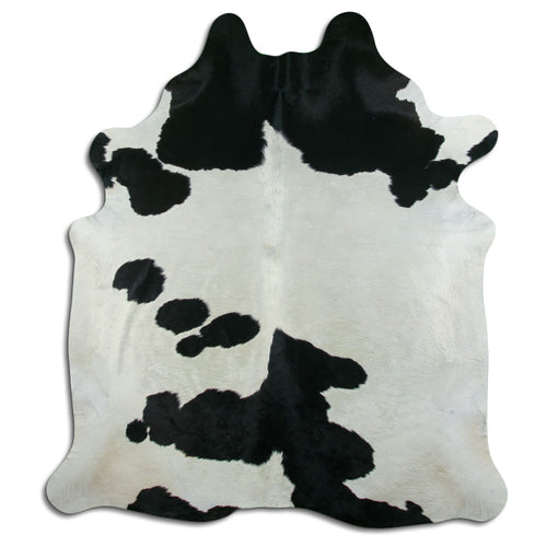 Black & White Cowhide Rug XXL