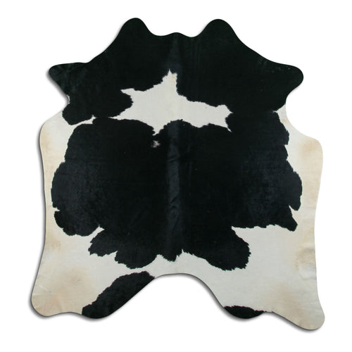 Black & White Cowhide Rug XL