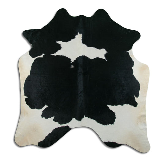 Black & White Cowhide Rug XL