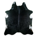 Black Cowhide Rug XL