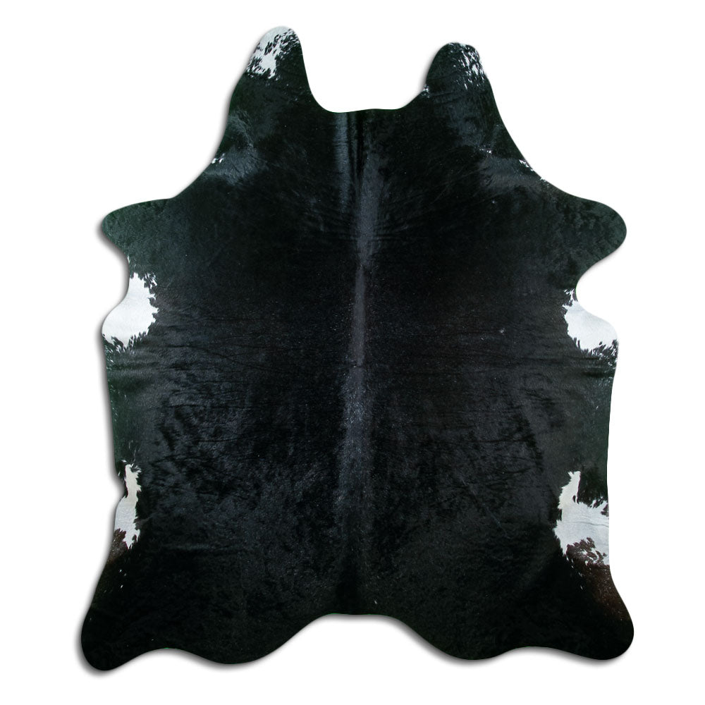 Black Cowhide Rug XL