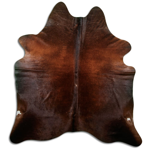 Brown Cowhide Rug L