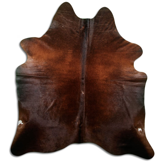 Brown Cowhide Rug L