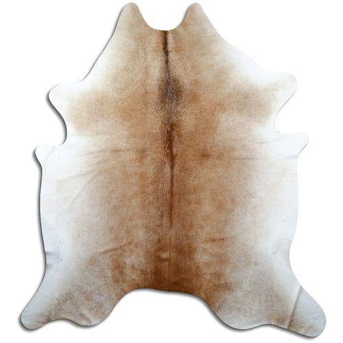 Tan Grey Cowhide Rug XXL