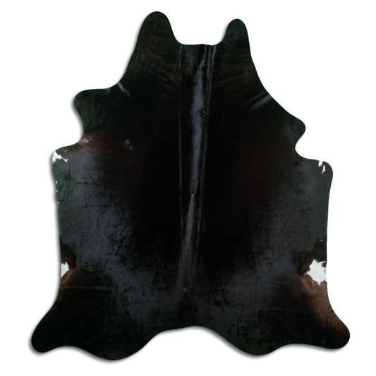 Black Cowhide Rug XXL