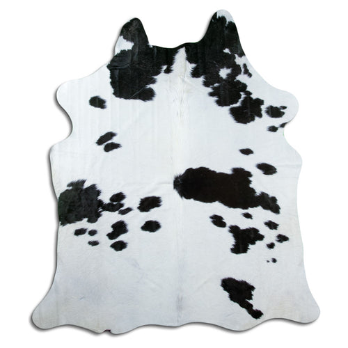 Black & White Cowhide Rug XL