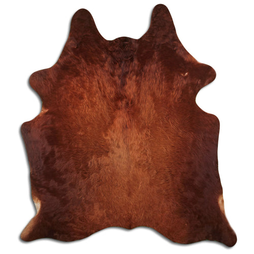 Brown Cowhide Rug L