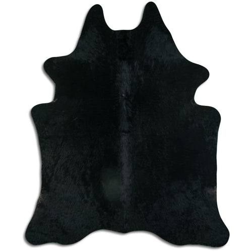 Black Cowhide Rug XXL