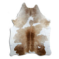 Brown & White Cowhide Rug XL