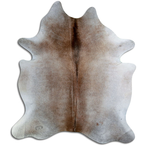 Tan Grey Cowhide Rug XXL