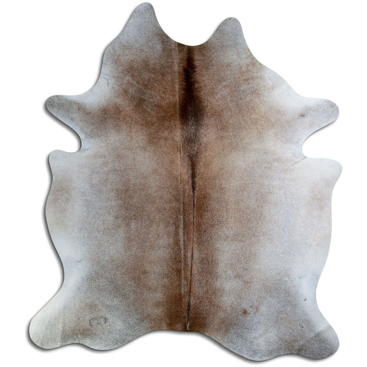 Tan Grey Cowhide Rug XXL