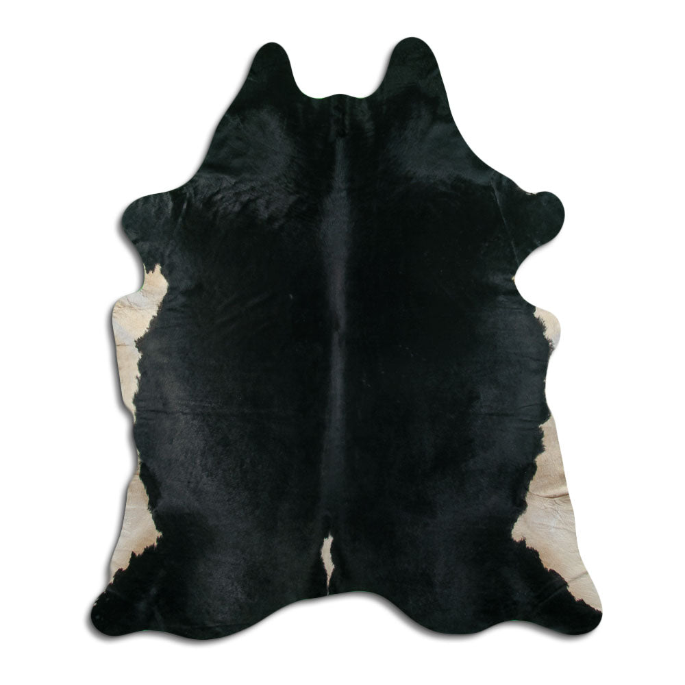 Black Cowhide Rug XXL