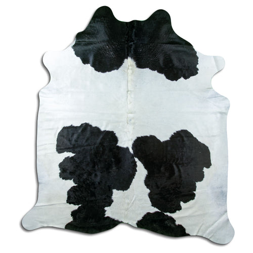Black & White Cowhide Rug XXL