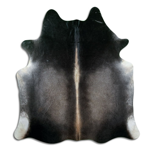 Tan Grey Cowhide Rug L
