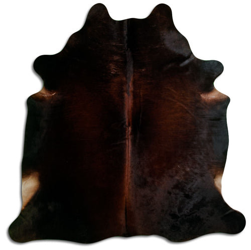 Brown Cowhide Rug L