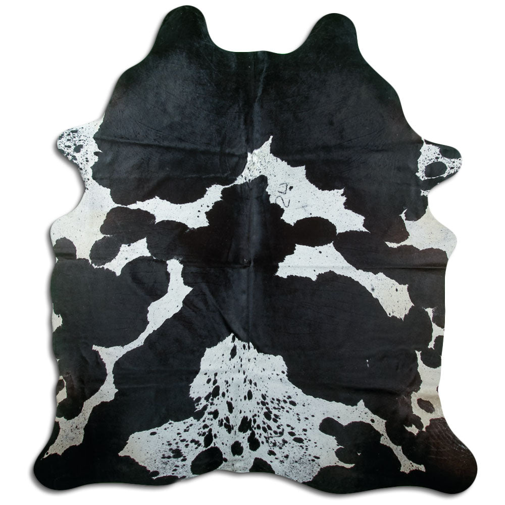 Black & White Cowhide Rug XXL