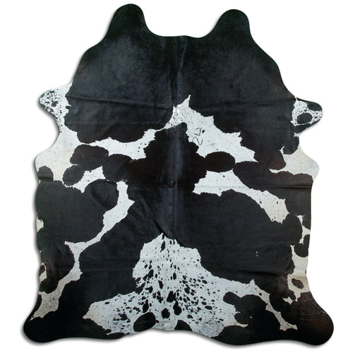 Black & White Cowhide Rug XXL