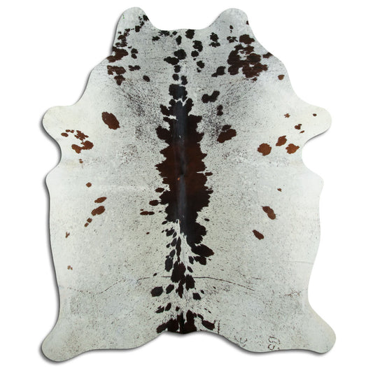 Brown & White Cowhide Rug XXL