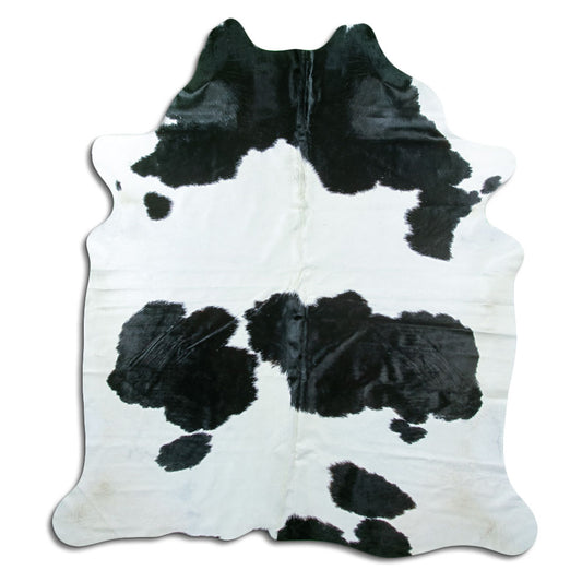Black & White Cowhide Rug XL