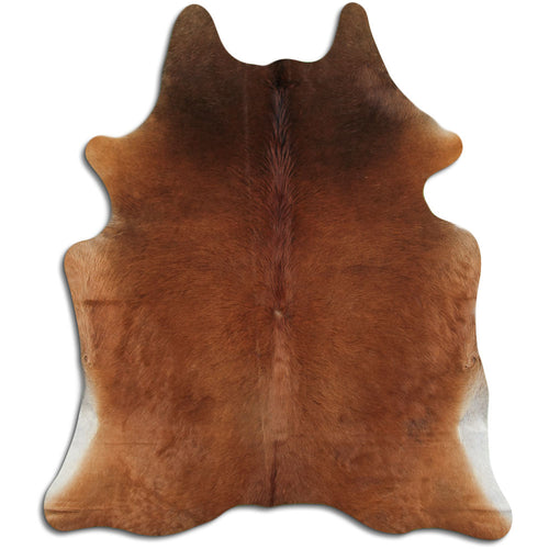 Brown Cowhide Rug L