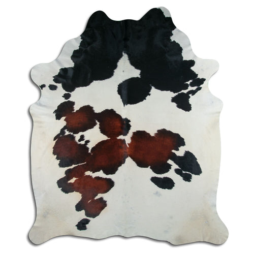 Tricolor Cowhide Rug XXXL