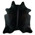 Black Cowhide Rug XXL