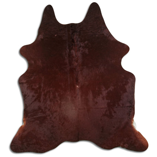 Brown Cowhide Rug L