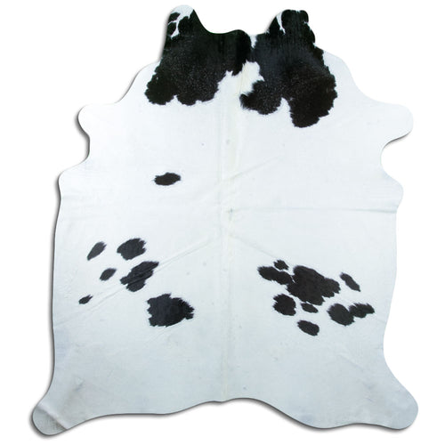 Black & White Cowhide Rug XXL