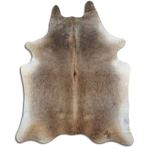 Tan Grey Cowhide Rug XXL