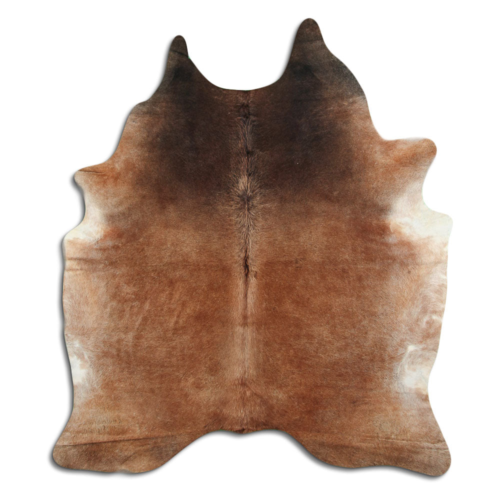 Tan Grey Cowhide Rug XL