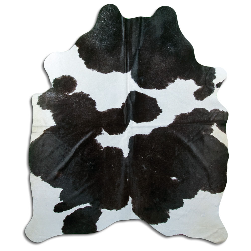 Black & White Cowhide Rug XL