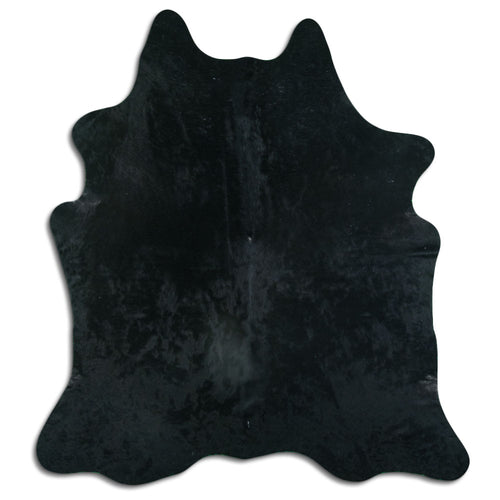 Black Cowhide Rug XL