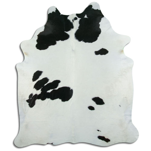 Black & White Cowhide Rug XL
