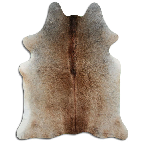 Tan Grey Cowhide Rug M