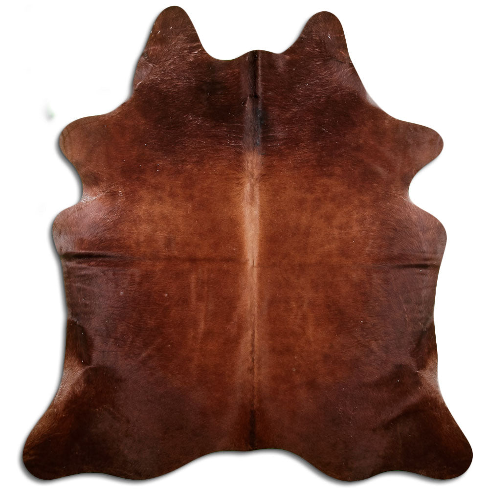 Brown Cowhide Rug L