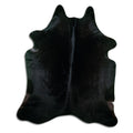 Black Cowhide Rug XXL