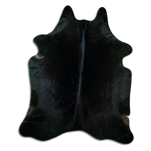 Black Cowhide Rug XXL