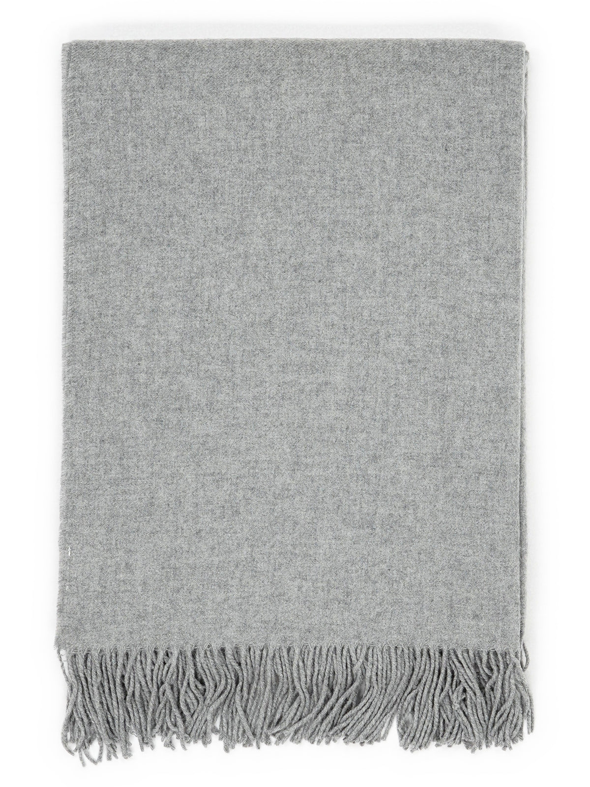 Throw “Fjord” in Light Grey, folded