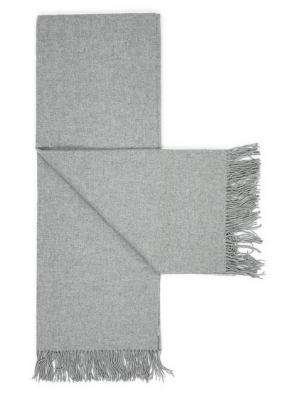 Throw “Fjord” in Light Grey, unfolded