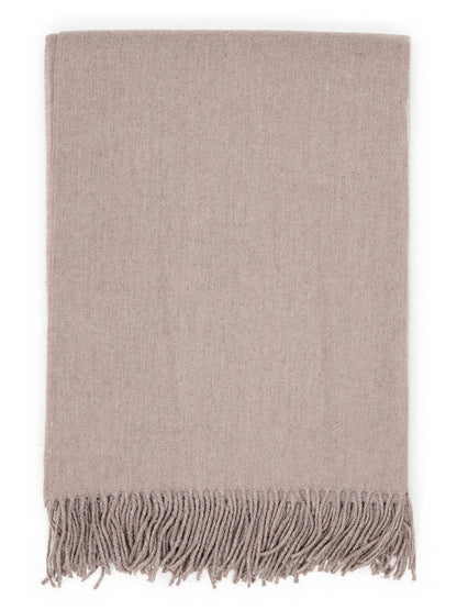 Throw “Fjord” in Taupe, folded