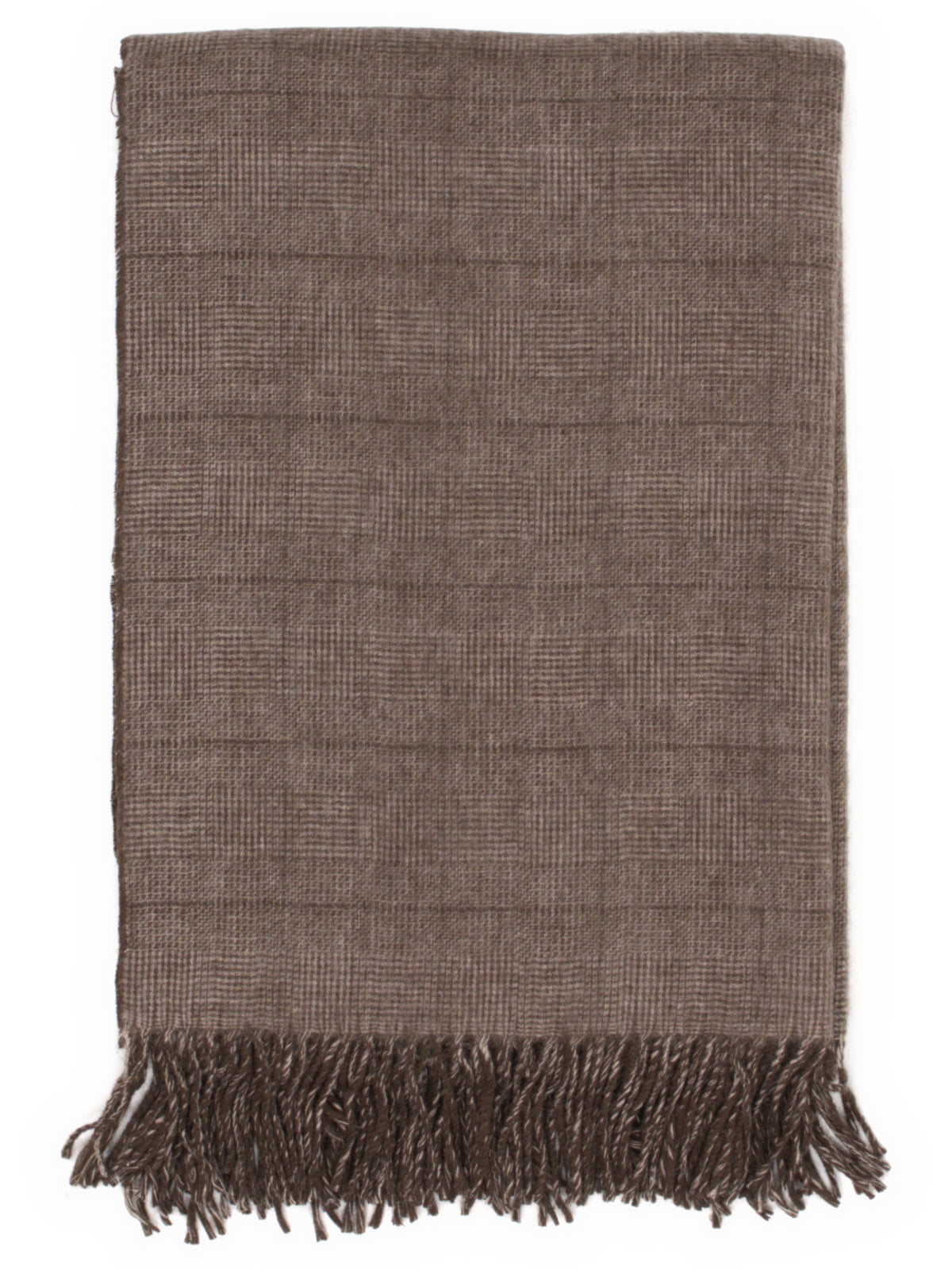 Throw “Glen” in Brown, folded