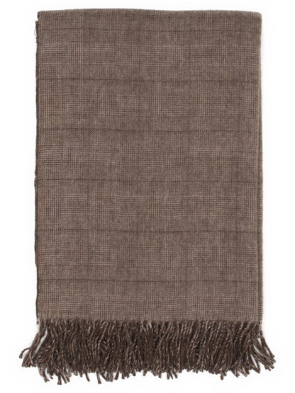 Throw “Glen” in Brown, folded