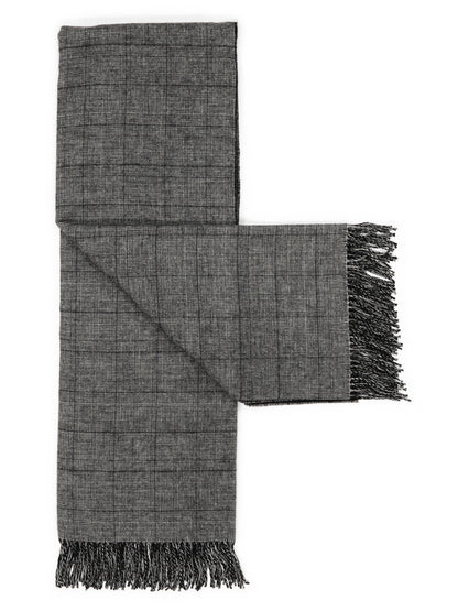Throw “Glen” in Grey, unfolded