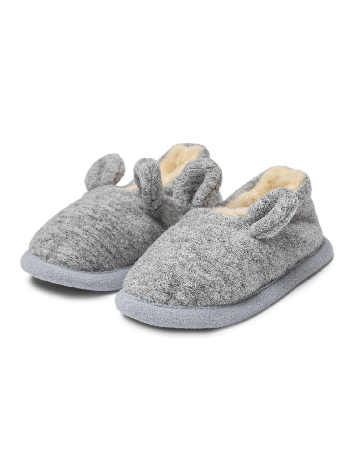 Children's merino slippers Mouse with little ears, pair