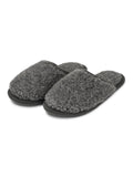 Merino slippers Granite, pair